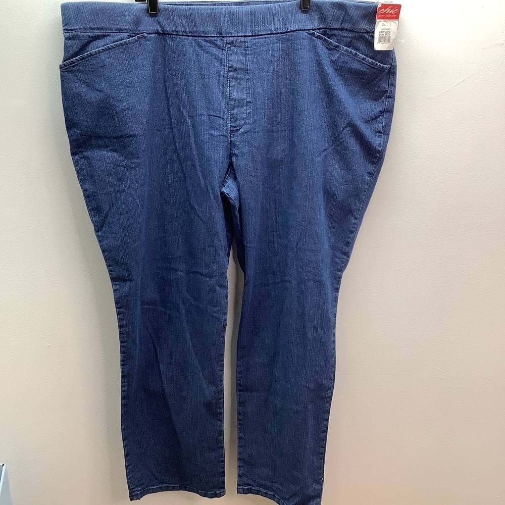 Chic Size 26W Women’s Easy Fit  Elastic Waist  Pull On Pant. New With Tags. - Picture 3 of 11
